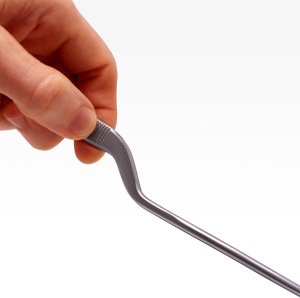 Paslanmaz Çelik Çift Eğimli Düz Uçlu Bitki Maşası (Cımbız) - 25 cm