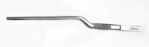 Paslanmaz Çelik Çift Eğimli Düz Uçlu Bitki Maşası (Cımbız) - 25 cm