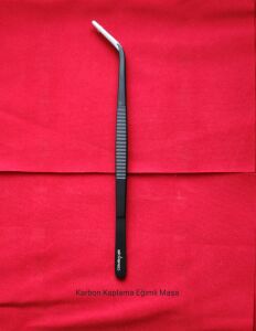 Karbon Kaplama Eğimli Uçlu Bitki Maşası (Cımbız) - 25 cm
