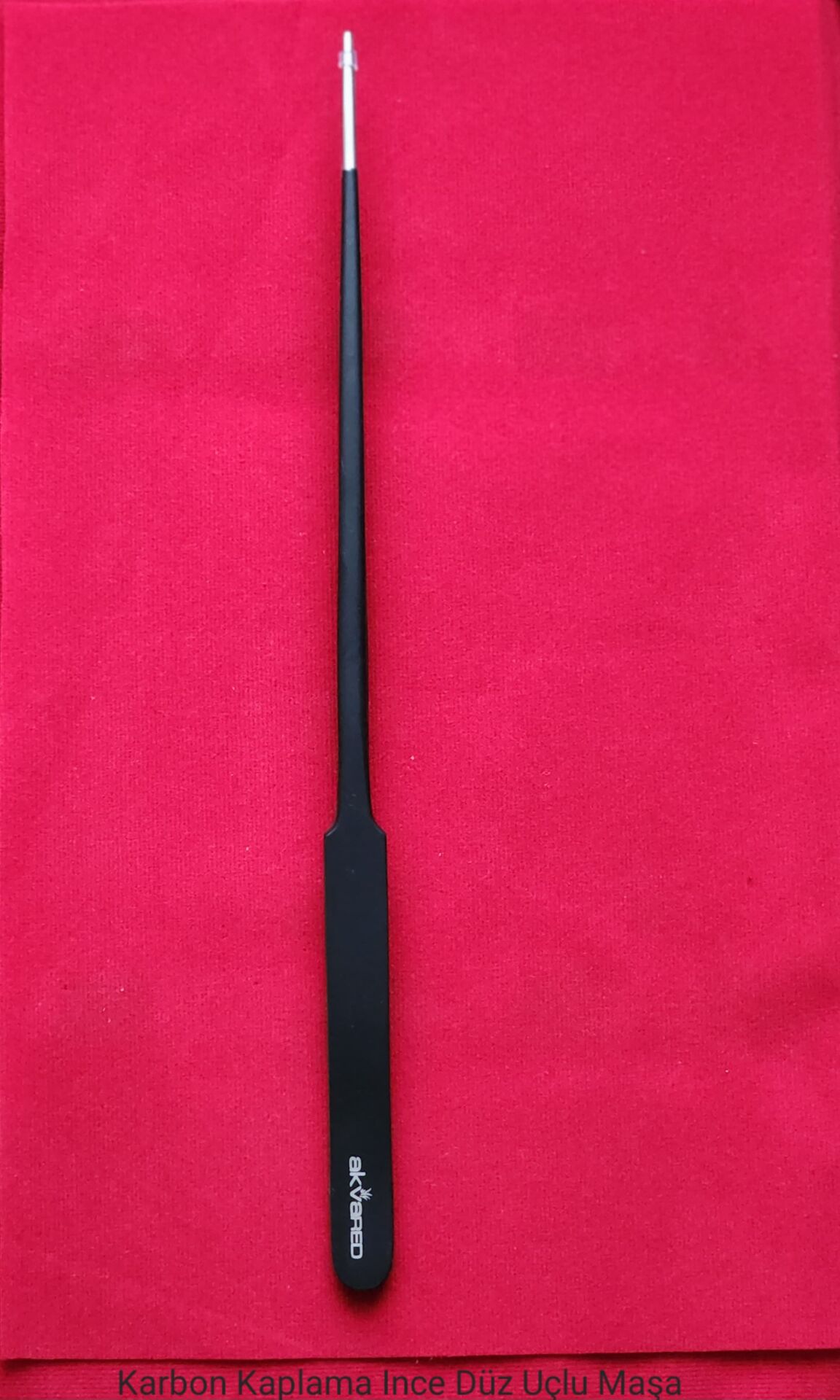 Karbon Kaplama İnce Düz Uçlu Bitki Maşası (Cımbız) - 25 cm