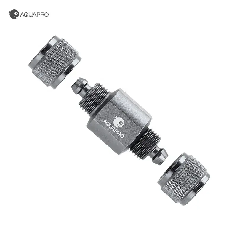 AQUAPRO Alüminyum Metal Akvaryum Karbondioksit Co2 Çekvalf Check Valve (4/6mm)
