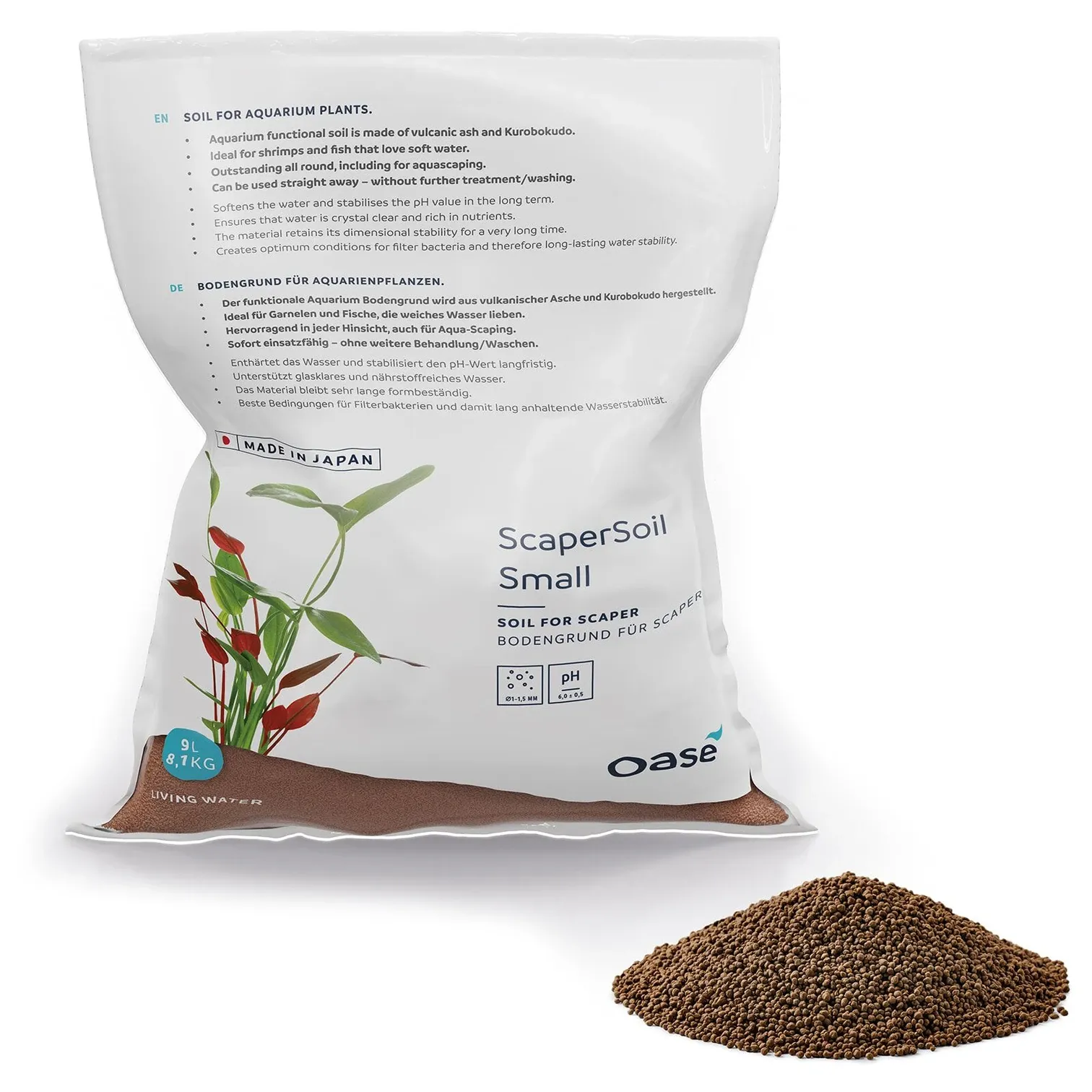 OASE ScaperLine Soil Small 9 l Brown Aktif Toprak